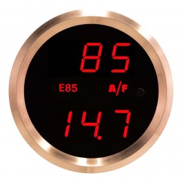 D1 Series Dual-Display gauge: Ethanol-Gasoline content ratio & Wideband air-fuel ratio display
